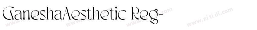 GaneshaAesthetic Reg字体转换